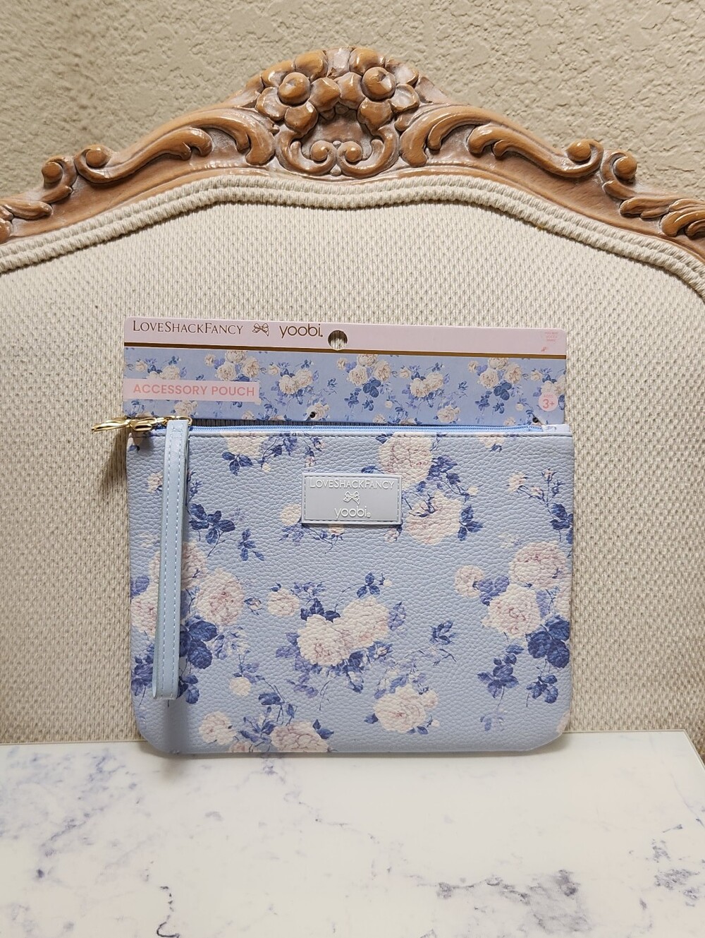 Love Shack Fancy x Target Yoobi Everblooming Rosettes Accessory Pouch